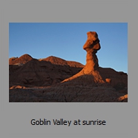 Goblin Valley at sunrise